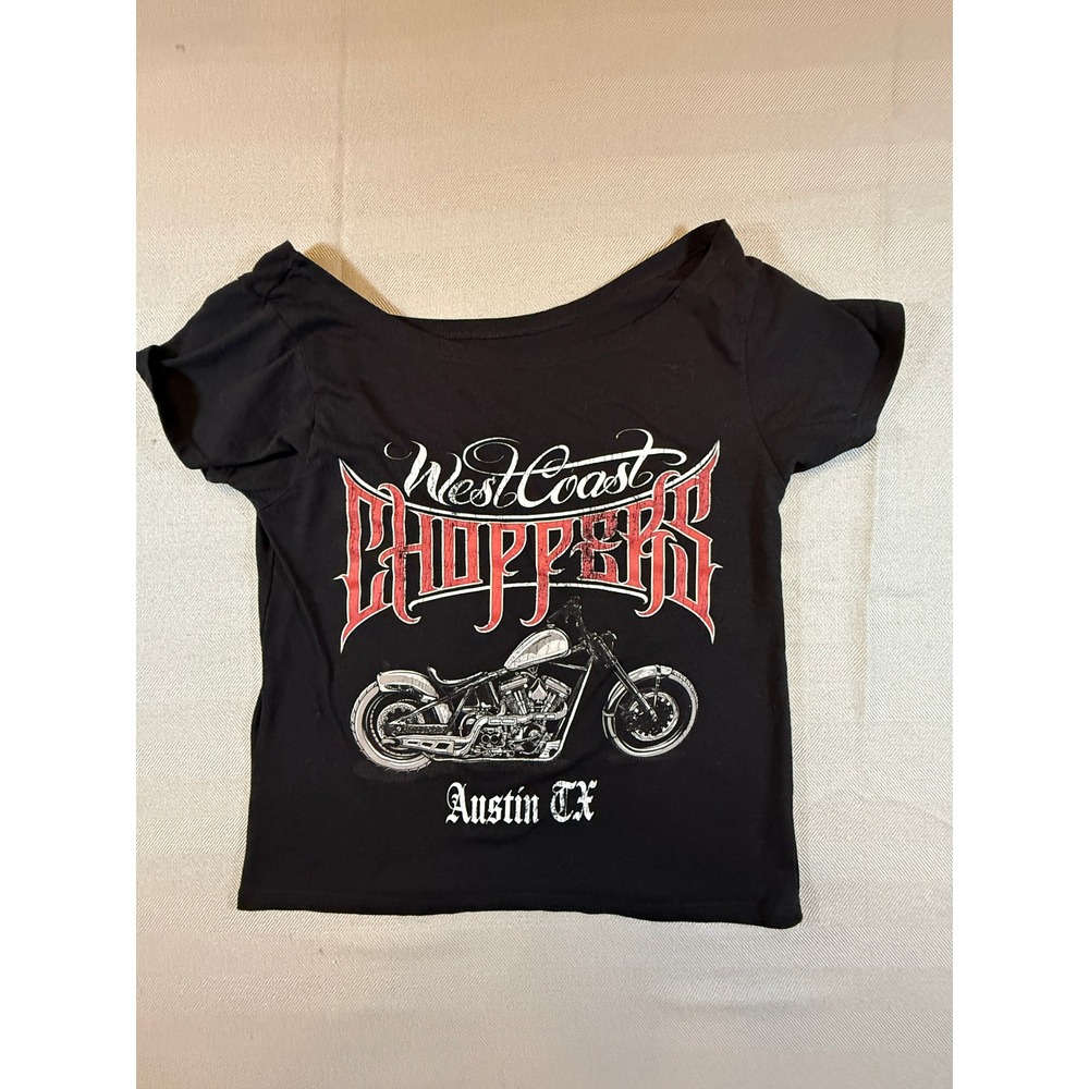 West Coast Choppers Austin TX Graphic T-Shirt Black Jesse James Small